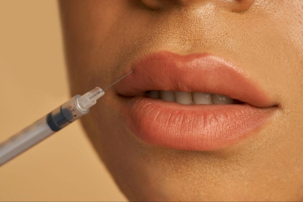 lip injection, representing the services of a cosmetic clinic in Weslaco, TX