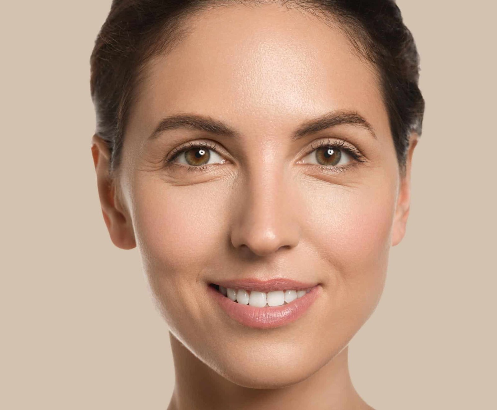 smiling woman with a few wrinkles, representing Botox cost in Weslaco, TX