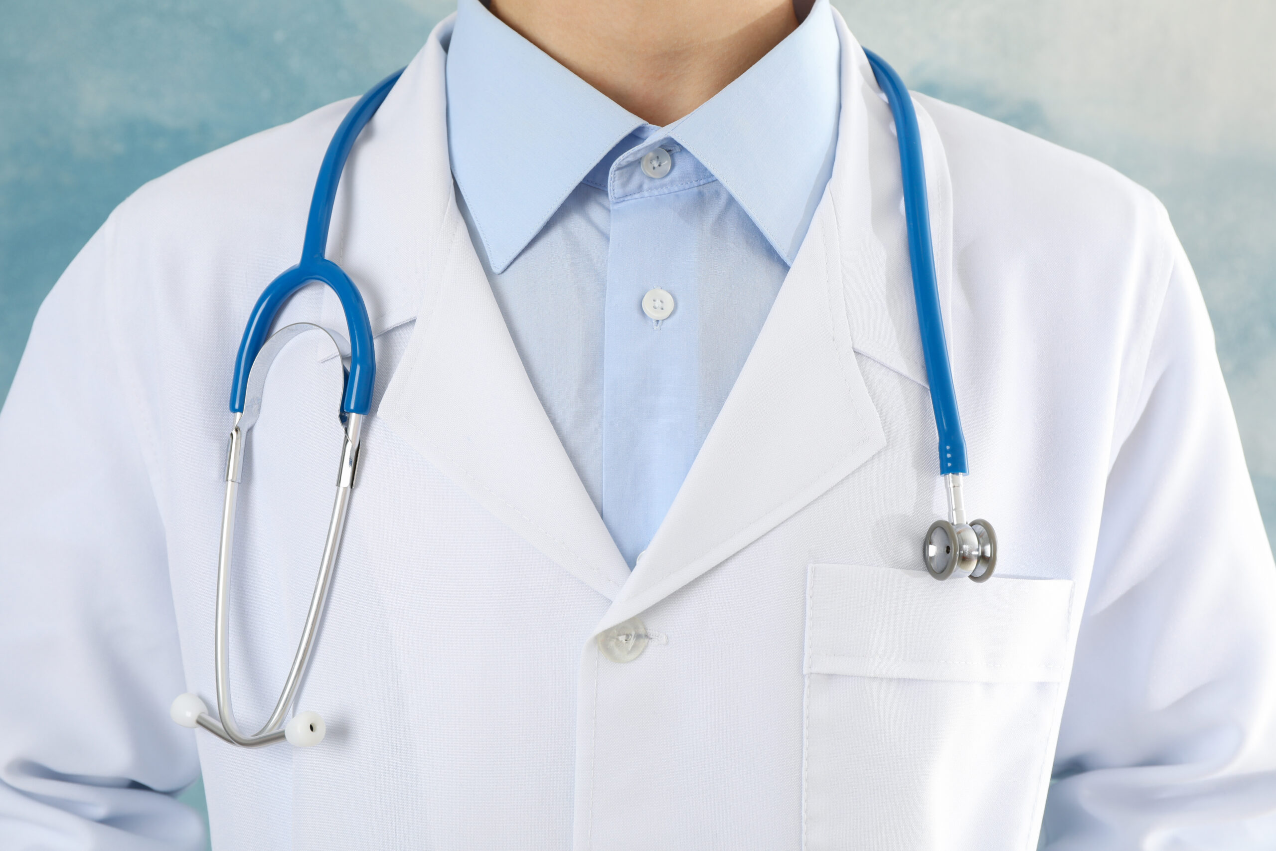 healthcare provider with stethoscope