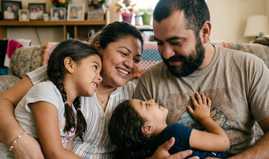 happy family needing care of primare care provider in Weslaco TX
