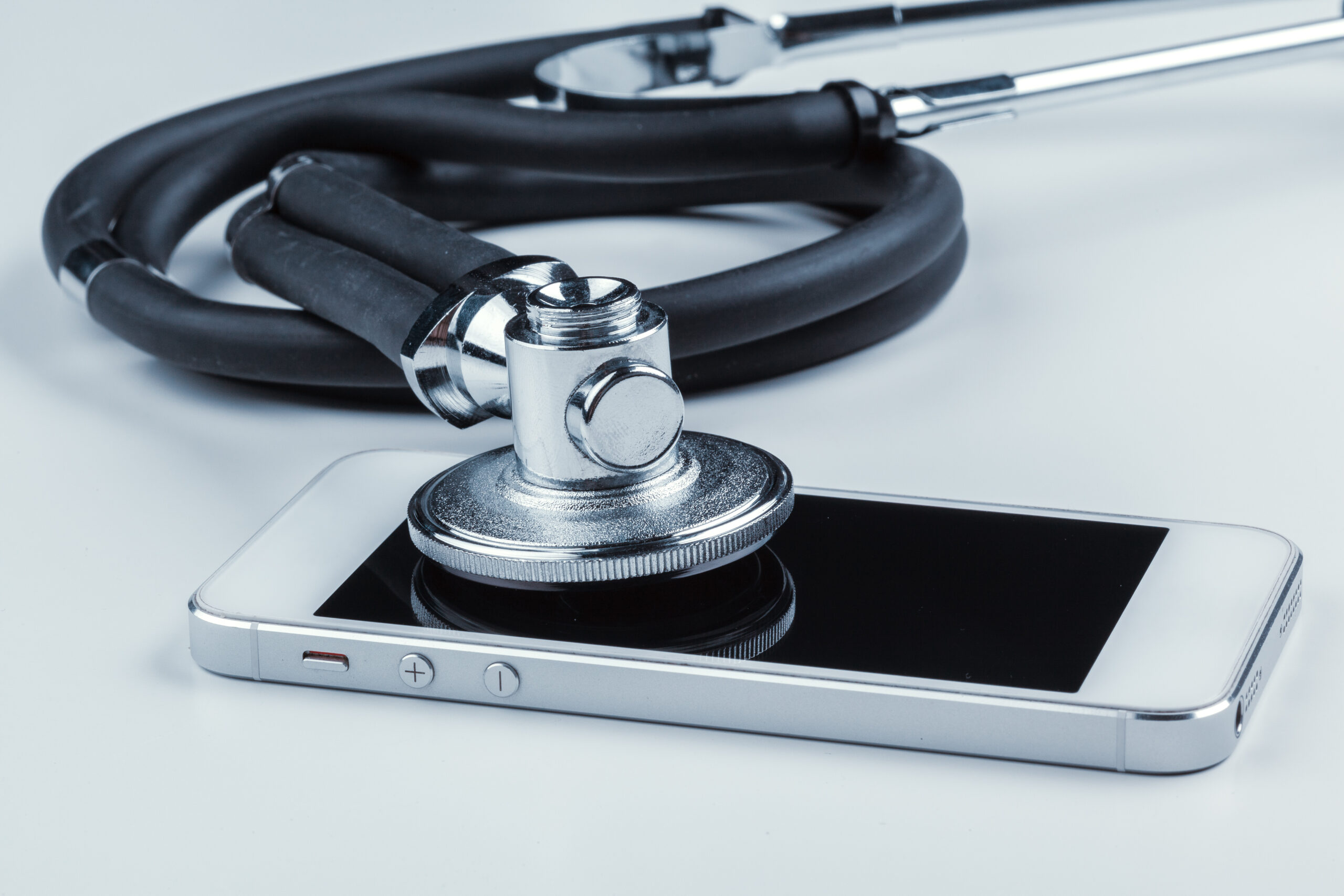 stethoscope on phone, representing After Hours Clinic Phone Number Weslaco