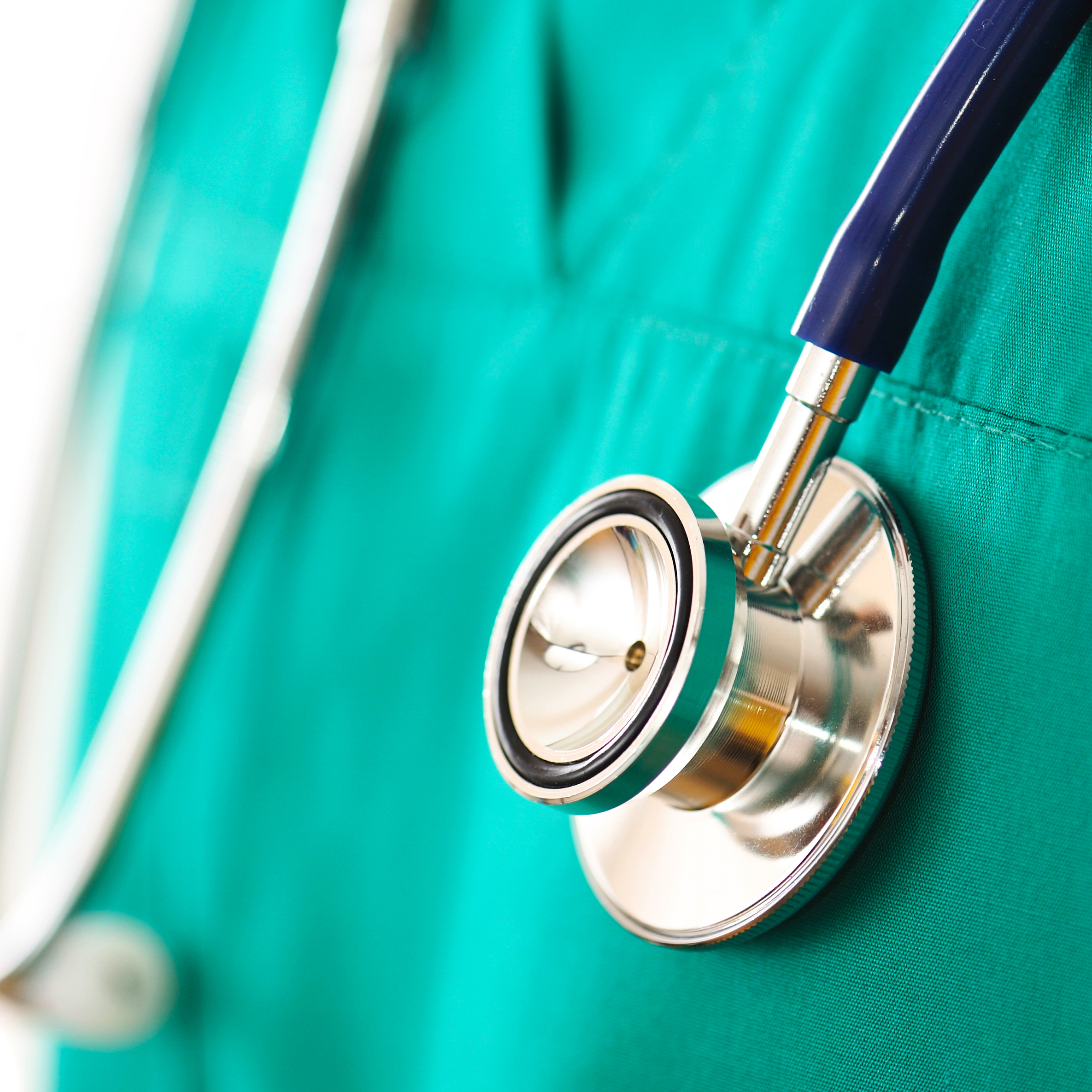 stethoscope on teal scrubs representing Easy to Book Primary Care in Weslaco TX